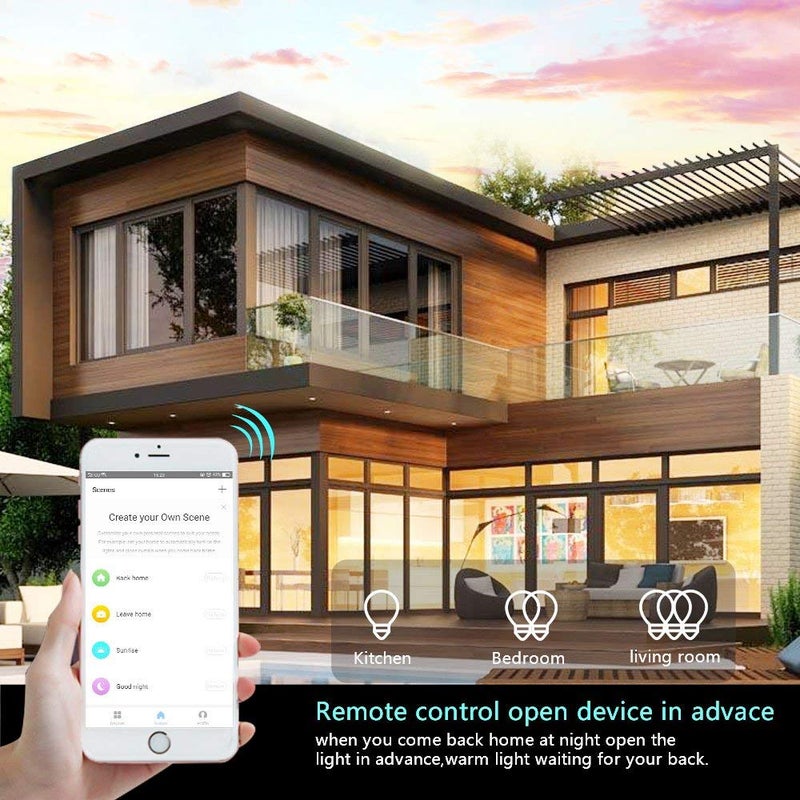 Lesim WiFi Light Smart Switch 2 Gang Touch Wall - Compatible With Alexa Google Assistant and IFTTT - Image 4